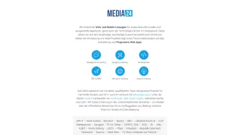 Website Screenshot: MEDIA24 Webdesign, Webdesign in Wien und Niederösterreich - MEDIA24: Web- und App-Entwicklung in Wien - Date: 2023-06-23 12:06:49