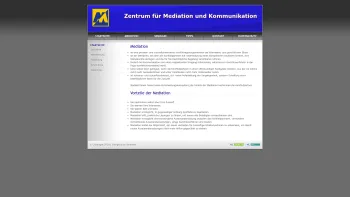 Website Screenshot: Mediationszentrum Zentrum für Mediation und Kommunikation - Zentrum für Mediation und Kommunikation - Date: 2023-06-23 12:06:52
