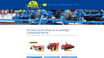 Website Screenshot: Medl GmbH - Ihr zuverlässiger Landtechnik-Partner in NÖ - Medl GmbH - Date: 2023-06-26 10:26:33