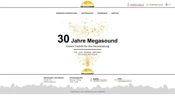 Website Screenshot: Alexander Megasound Der Verleih - Megasound - Veranstaltungstechnik - Innsbruck - Tirol - Date: 2023-06-23 12:06:55