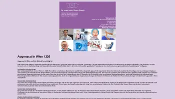 Website Screenshot: Dr. Reza Fazeli - Augenarzt in Wien 1220 | Dr. Reza Fazeli - Date: 2023-06-23 12:06:55