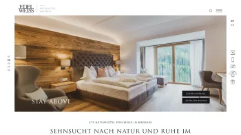 Website Screenshot: Hotel Edelweiss Wagrain**** - 4*S Naturhotel Edelweiss in Wagrain im Salzburger Land - Date: 2023-06-23 12:06:55