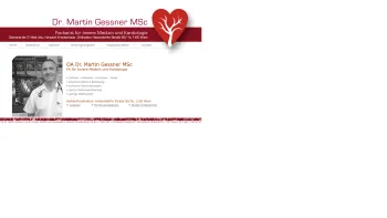 Website Screenshot: Ordination Herzarzt Kardiologe Oberarzt Dr Martin Gessner MSc Wien - Dr. Martin Gessner MSc - Kardiologie - Date: 2023-06-14 10:43:47
