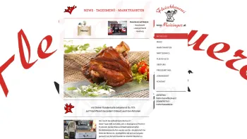 Website Screenshot: Gasthaus FLEISCHHAUEREI MEIRINGER . Das Fleischermeisterfachgeschäft - AKTUELLES - Fleischhauerei Meiringer Gols - Date: 2023-06-23 12:06:55