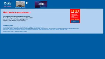 Website Screenshot: Meißl Mode Ges.m.b.H. MEISSL Mode Ried - Meißl . Mode die anzieht . Mode & Dessous - Date: 2023-06-23 12:06:55