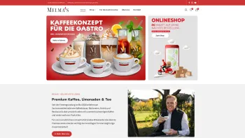 Website Screenshot: Melma's e.U. - Melmas - Premium Kaffee, Limonaden & Tee - Date: 2023-06-26 10:26:33