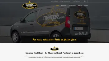 Website Screenshot: Manfred Memph Color Design - Ihr Maler im Bezirk Feldkirch in Vorarlberg - Memph Color Design - Date: 2023-06-23 12:07:01