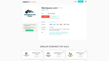 Website Screenshot: Menapace - Menapace.com is for sale - PerfectDomain.com - Date: 2023-06-23 12:07:01