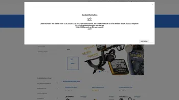 Website Screenshot: Metallsuchgeräte Unterwasserdetektoren Österreich - Ortungstechnik Hüthmayr Fachgeschäft für Metalldetektoren in Österreich / Austria - Date: 2023-06-15 16:02:34