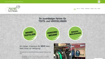 Website Screenshot: MICHEL Textil & Workwear GmbH - MICHEL TEXTIL & WORKWEAR Uttendorf - mit großem Schauraum - Date: 2023-06-15 16:02:34