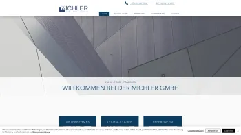 Website Screenshot: Michler GmbH Handelsagentur A2380 Perchtoldsdorf Stahlprofile Gussteile  - Michler GmbH. Feingussteile, Profile, MIM-Teile Federn - Date: 2023-06-23 12:07:07