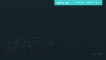 Website Screenshot: MiCROTEC Industrieautomation GmbH - Microtec - MiCROTEC - Innovating Wood - Date: 2023-06-23 12:07:10