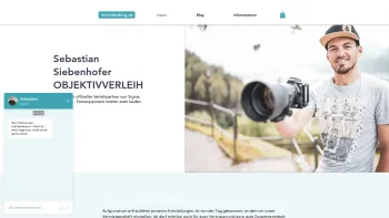 Website Screenshot: Sebastian Siebenhofer Objektivverleih - Kameraverleih | Sebastian Siebenhofer Objektivverleih - Date: 2023-06-26 10:26:33