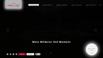 Website Screenshot: Helmut Grüss Gott Milderer Hof - Stubaital: das Hotel mit Pool - Date: 2023-06-23 12:07:10