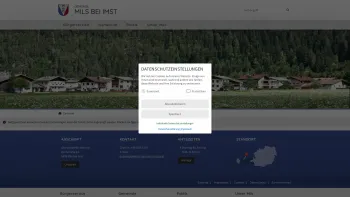 Website Screenshot: Gemeindeamt Mils bei Imst - Mils bei Imst - Zentrum - Date: 2023-06-23 12:07:10