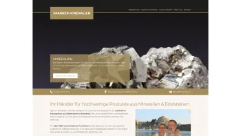 Website Screenshot: Mineralien Sparrer Import Export Großhandel - Ihr Händler für hochwertige Produkte aus Mineralien & Edelsteinen - Sparrer Mineralien - Date: 2023-06-23 12:07:10