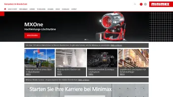Website Screenshot: Minimax GmbH & Co. KG - Kompetenz im Brandschutz - Minimax - Date: 2023-06-23 12:07:13
