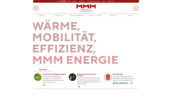 Website Screenshot: MMM Mineralölhandel Vertriebsgesellschaft m.b.H - MMM Energie - Partner für Mobilität und Wärme. - Date: 2023-06-23 12:07:16