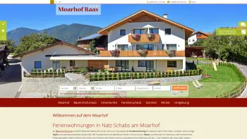 Website Screenshot: Moar Wirt Leo index - Ihre Ferienwohnung in Natz/ Schabs am Moarhof › moarhof.info - Date: 2023-06-23 12:07:16