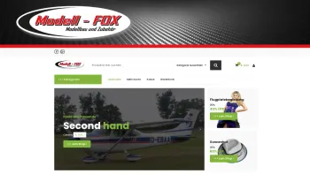 Website Screenshot: Modellfox RC Modellbau Shop - Home - Modell-FOX - Date: 2023-06-23 12:07:18