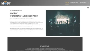 Website Screenshot: MODY Licht und Tontechnik - MODY Veranstaltungstechnik - - Date: 2023-06-14 10:43:56
