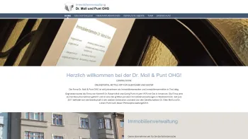 Website Screenshot: Herzlichbei den Immobilienunternehmen Dr. Moll und Punt - Moll & Punt: Home - Date: 2023-06-23 12:07:21