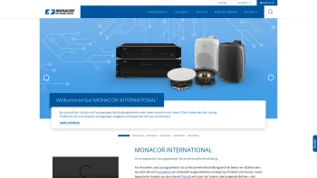 Website Screenshot: Monacor Electronic Vertriebs Ges mbH - MONACOR INTERNATIONAL: Monacor International - Date: 2023-06-14 10:36:50