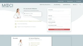 Website Screenshot: Ordination Dr. med. Kerstin Ortlechner - Dr. Kerstin Ortlechner - Dermatologin | MOOCI - Date: 2023-06-14 16:41:08
