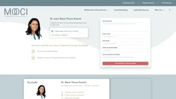 Website Screenshot: Dr. med. Marie-Theres Kasimir - Dr. Marie-Theres Kasimir - Dermatologin 1190 WIen | MOOCI - Date: 2023-06-14 16:41:08