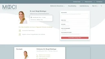 Website Screenshot: Ordination Dr. med. Margit Meidinger - Dr. Margit Meidinger - Hautärztin | MOOCI - Date: 2023-06-26 10:26:35