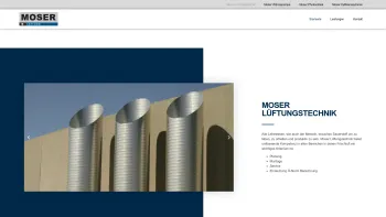 Website Screenshot: Moser Ges.m.b.H. - Moser - Lüftungstechnik - Date: 2023-06-23 12:07:24