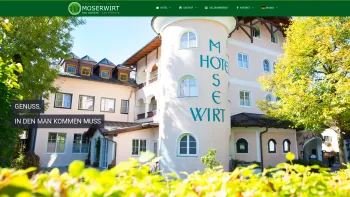 Website Screenshot: Gasthof Moserwirt - Gasthof Hotel Moserwirt Bad Goisern, Salzkammergut - Date: 2023-06-23 12:07:24