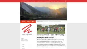 Website Screenshot: Move your mind e.U. - move your mind - Team in Bewegung - Date: 2023-06-14 10:43:59