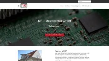 Website Screenshot: MRU Meßgeräte für Rauchgase und Umweltschutz GmbH - MRU Messtechnik GmbH - Date: 2023-06-23 12:07:30