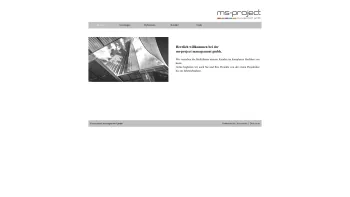 Website Screenshot: MS-Project Management GmbH - ms-project management | Home - ms-project management gmbh - Date: 2023-06-14 10:43:59