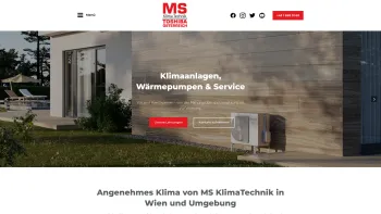 Website Screenshot: MS-Klimatechnik - Ihr Profi für die Klima | MS KlimaTechnik - M. Stari in Wien und Umgebung - Date: 2023-06-15 16:02:34