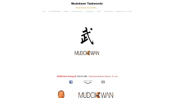 Website Screenshot: MUDOKWAN Sportschule - Mudokwan Home - Mudokwan Taekwondo - Date: 2023-06-14 10:44:01