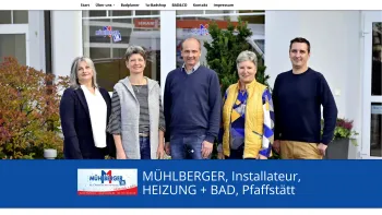 Website Screenshot: Ing. Roland Mühlberger - Start (MÜHLBERGER, Installateur, HEIZUNG + BAD, Pfaffstätt) - Date: 2023-06-15 16:02:34