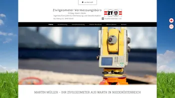 Website Screenshot: Zivilgeometer DI Mag. Martin Müller - Zivilgeometer DI Mag. Martin Müller in Niederösterreich - Date: 2023-06-23 12:07:33