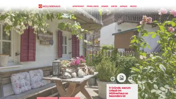 Website Screenshot: Beratungsinstitut Müllnerhaus - Appartement Stumm im Zillertal | Home - Date: 2023-06-23 12:07:33
