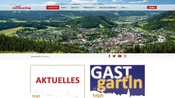 Website Screenshot: Stadtgemeinde Mürzzuschlag - Die Website der Stadtgemeinde Mürzzuschlag - Date: 2023-06-15 16:02:34