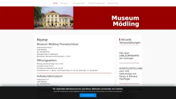 Website Screenshot: Museum Mödling Thonetschlössl - Home - Museum Mödling - Date: 2023-06-23 12:07:36