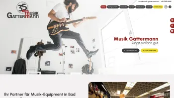 Website Screenshot: Musik Gattermann GmbH - Ihr Musikgeschäft im Bezirk Steyr in Oberösterreich - Date: 2023-06-23 12:07:36