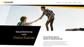Website Screenshot: MYACCOUNT STEUERBERATUNG GMBH - Online Steuerberater Österreich | MYACCOUNT - Date: 2023-06-15 16:02:34