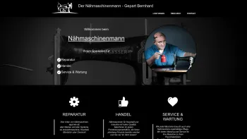 Website Screenshot: Nähmaschinenmann Bernhard Gepart, 3107 St.Pölten - Der Nähmaschinenmann - Gepart Bernhard - Date: 2023-06-15 16:02:34