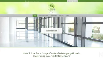 Website Screenshot: Gerhard GS Natürlich Sauber Dienstleistungen - Gebäudereinigung in der Südoststeiermark - Date: 2023-06-23 12:07:44
