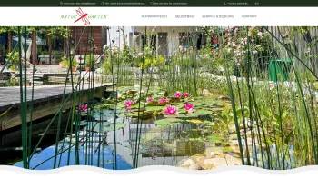 Website Screenshot: Naturgarten die grüne Firma. Planung Bau und Pflege von Schwimmteichen und Naturgärten. - Startseite - Naturgarten - Date: 2023-06-23 12:07:44