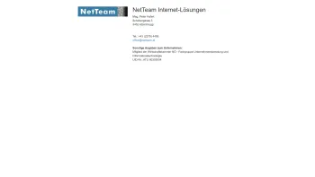Website Screenshot: NetTeam-Internet-Lösungen NetTeam Internet Intranet-Lösungen - NetTeam Internet-Lösungen - Date: 2023-06-23 12:07:50