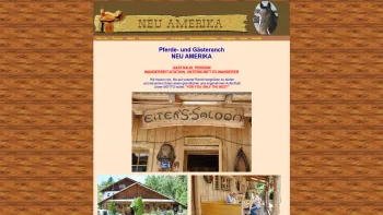 Website Screenshot: Gasthaus Neu Pferderanch Neu-Amerika - Über uns - neu-amerika.at - Date: 2023-06-23 12:07:50