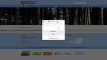 Website Screenshot: Gemeindeamt Neuhofen an der Neuhofen Das Tor zum Kremstal - Neuhofen an der Krems - das Tor zum Kremstal - Startseite - Date: 2023-06-23 12:07:53